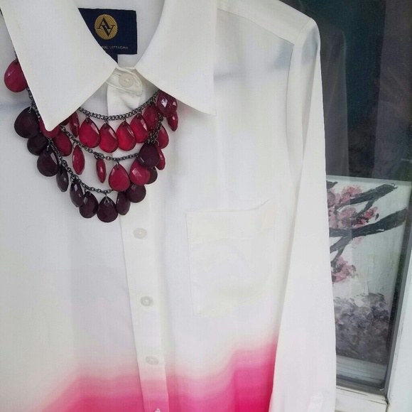 Adriene Vittadini Blouse Size Small NWT-FREESHIP - Picture 3 of 7